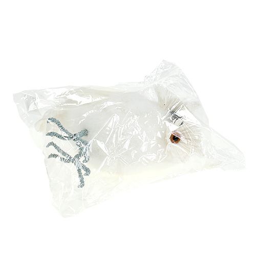 Floristik24 Luminen pöllö valkoinen 18cm