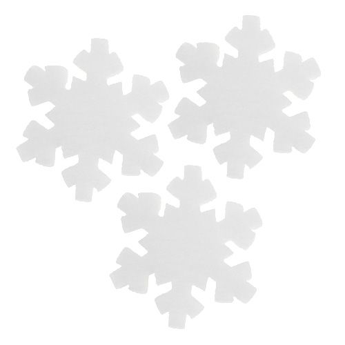 Floristik24 Lumihiutale valkoinen 7cm 8kpl