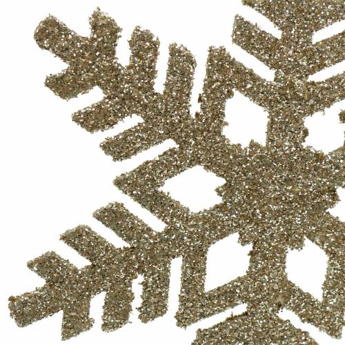 kohteita Koristetulppa lumihiutale glitter Ø8/10cm 18 kpl