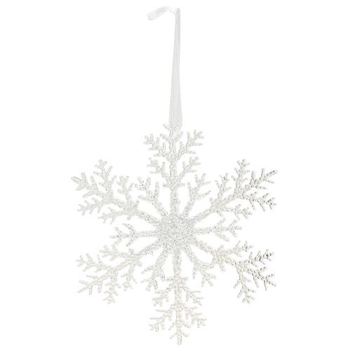 Floristik24 Lumihiutalekoriste jääkristalli ripustettavaksi 18×20cm 4kpl