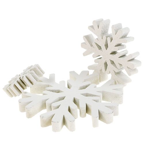 Lumihiutaleet valkoinen sekoitus 3cm - 7cm 48p