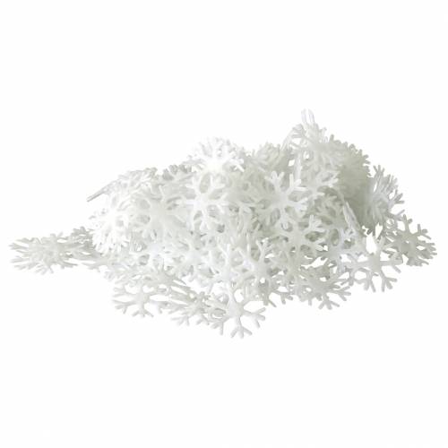 Scatter koristelu lumihiutaleet valkoinen Ø17mm 240kpl