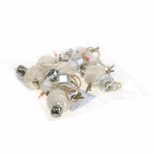 Floristik24 Joulukuusen koriste Lumiukko roikkumaan 7cm 6kpl