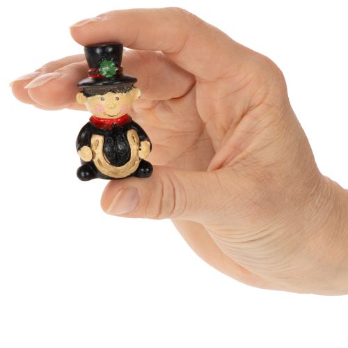 Onnenkalu nuohooja -hahmo, kiinnitettävä, 5 cm, 6 kpl | Floristik24.fi