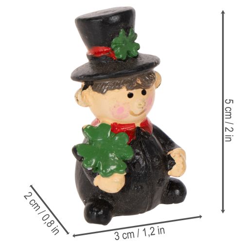 Onnenkalu nuohooja -hahmo, kiinnitettävä, 5 cm, 6 kpl | Floristik24.fi