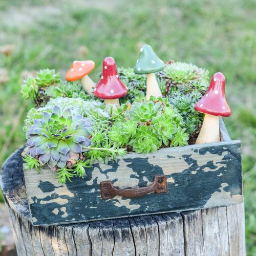 Floristik24 Laatikko antiikin sinisen puun istutukseen 24 × 22cm