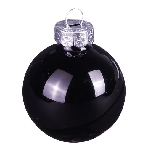 kohteita Mustat joulupallot puupallot lasi Ø4cm 24 kpl