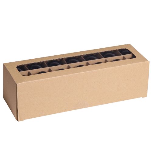 kohteita Mustat joulupallot puupallot lasi Ø4cm 24 kpl