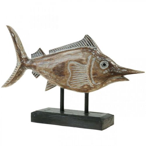 Floristik24 Swordfish Deco Fish Wood Maritime Deco L40×H24,5cm