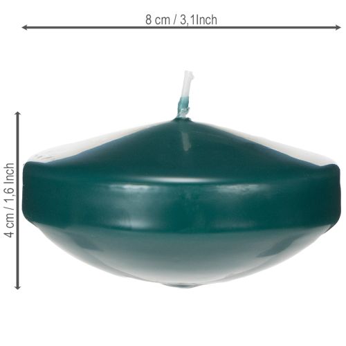 kohteita Kelluva kynttilä juhlatilaisuuksiin ja tunnelmalliseen koristeluun, 8 cm, 8 kpl