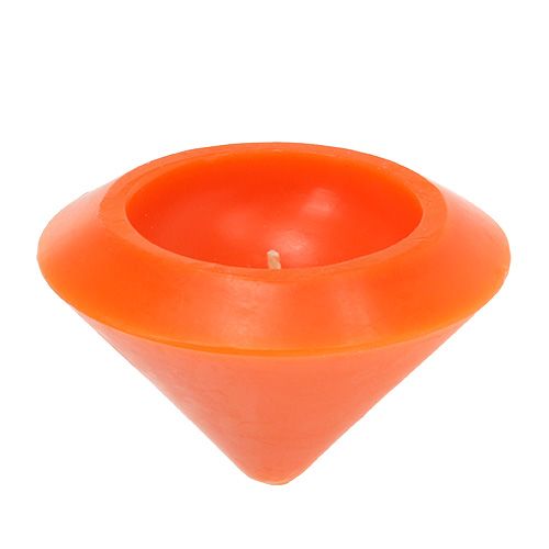Floristik24 Kelluva kynttilä oranssina Ø13cm