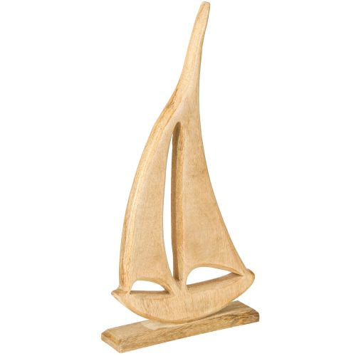 kohteita Purjevene Puu pohjalla Natural Pöytäkoristeet Maritime H42cm
