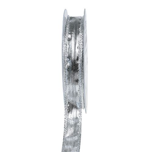 Deco nauha hopea langan reunalla 15mm 25m