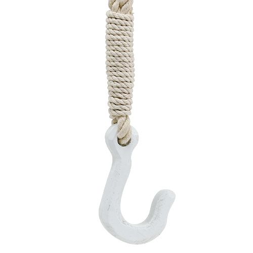 Floristik24 Vinssi, takila L80cm valkoinen, sininen, luonnollinen