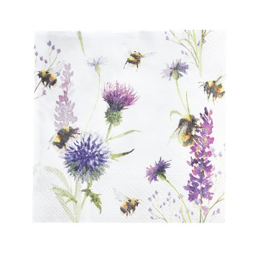 Lautasliinat kesäkimalaiset mehiläiset koristeet 25x25cm 20kpl