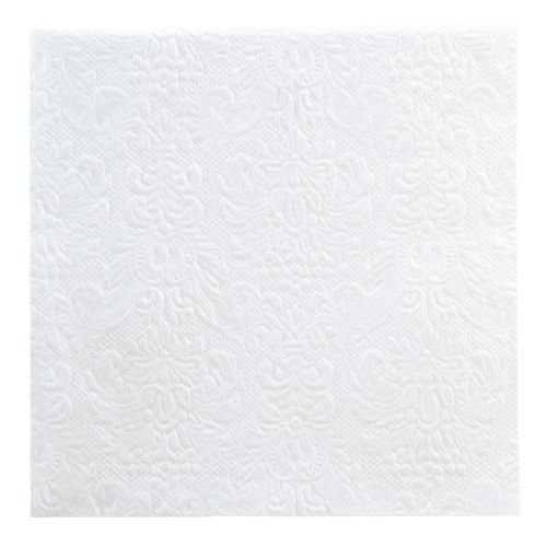kohteita Lautasliinat Valkoinen Pöytäkoristelu Kohokuvio 33x33cm 15 kpl