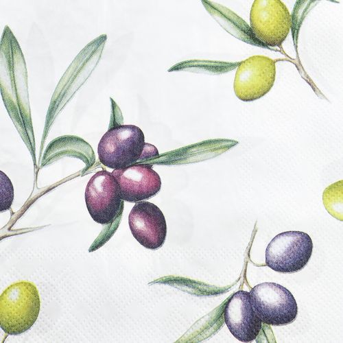 kohteita Lautasliinat oliiveilla kesäpöytäkoriste 33x33cm 20 kpl