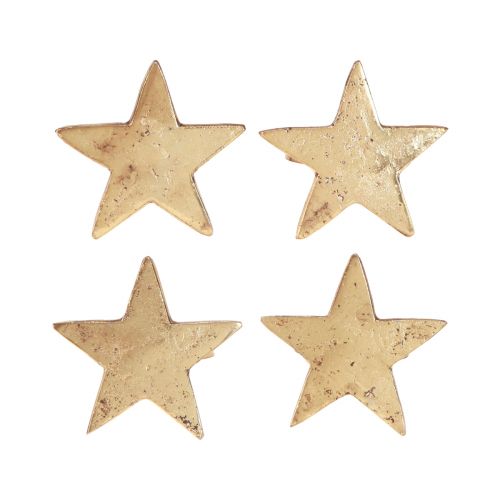 kohteita Lautasliinasormukset tähtikulta antiikin näköinen metalli 6,5cm Ø4cm 4 kpl