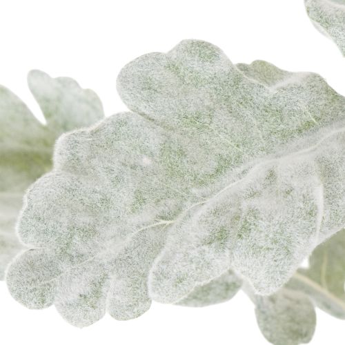 Keinotekoinen Senecio-oksa, hopeanhohtoinen lehti, monimutkaisesti muotoiltu, 45 cm, 3 kpl | Floristik24.fi