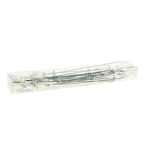 kohteita Uudenvuodenaaton koriste samppanjalasitulppa hopea 7,5 cm P 27 cm 12 kpl