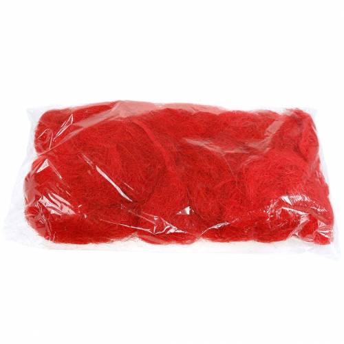 Floristik24 Sisal punainen 500g luonnonkuitua