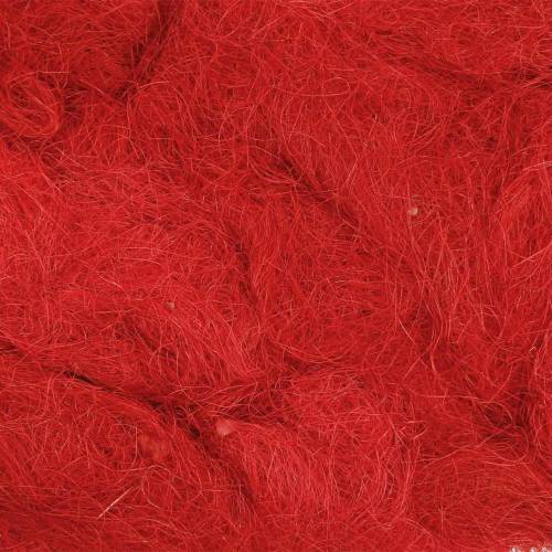 Floristik24 Sisal punainen 500g luonnonkuitua