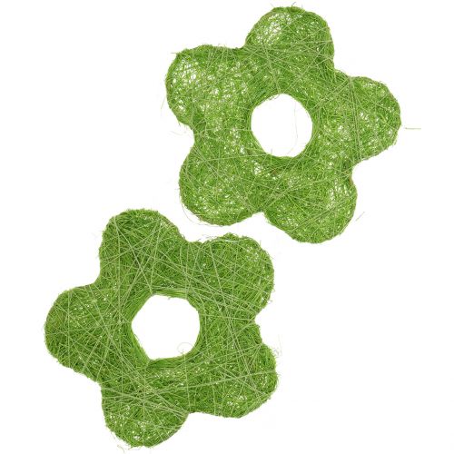 Sisalin kukka vihreä Ø7,5cm 25kpl