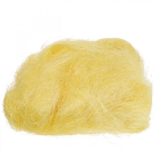 Sisal-ruoho askarteluun, askartelumateriaali luonnonmateriaali keltainen 300g