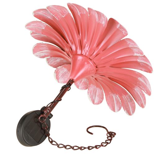 kohteita Solar LED Flower Garden Light LED Metal Pink Ø30cm