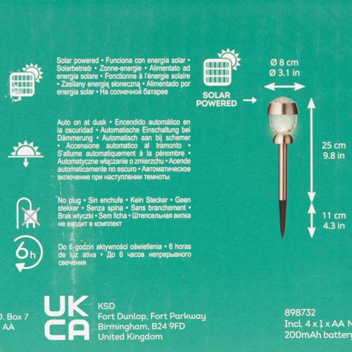 Solaripalloled-valaisin maapiikillä 36 cm, 4 kpl | Floristik24.fi