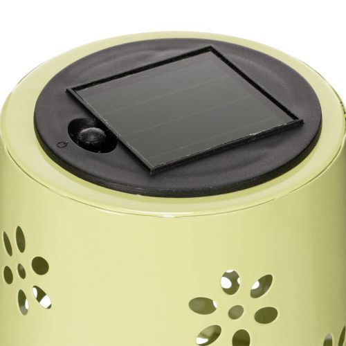 kohteita Aurinkokäyttöinen LED-pöytävalaisin kukkakuviolla, tunnelmallinen ulkovalaistus, 28 cm