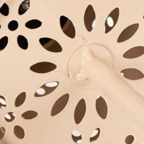 kohteita Pöytävalaisin kukkakuviolla, aurinkovoimalla, romanttiseen puutarhavalaistukseen, 28 cm