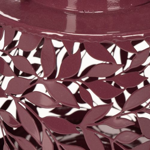 kohteita Lehtiaiheinen lyhty, aurinkovoimalla toimiva, tunnelmalliseen ulkovalaistukseen, 25 cm