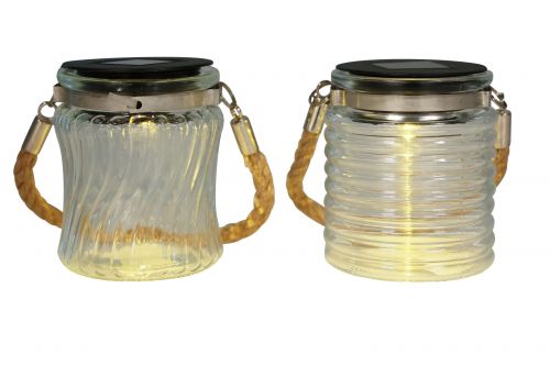 Floristik24 Aurinkovalo aurinkolasi riippuvalaisin parveke Ø7,5cm K9cm 4kpl