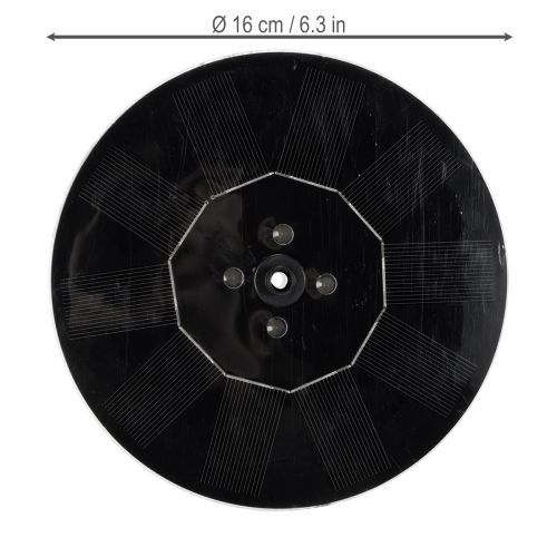 kohteita Aurinkopumppu puutarhalammikoille, kelluva koristeellinen vesiaihe LED-valolla, 16 cm