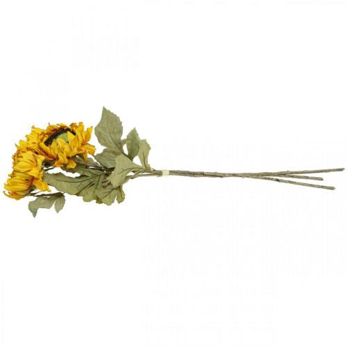 kohteita Keinotekoiset auringonkukat Sunflower Deco Drylook L60cm 3kpl