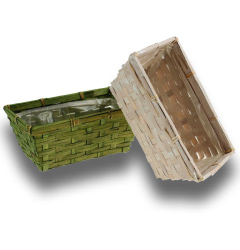 Sirukori, neliö vihreä / valkoinen 10kpl | Floristik24.fi