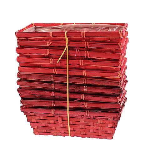 kohteita Sirukori setti neliö punainen 25x12x9cm 10kpl