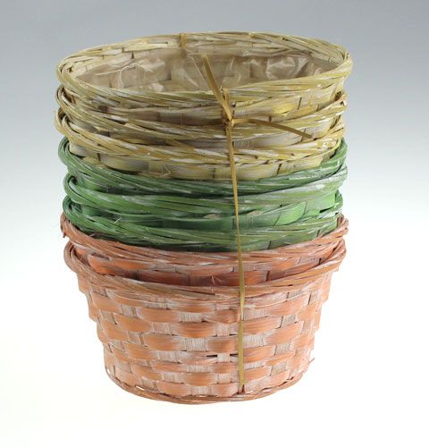 Floristik24 Haketusalusta, pyöreä, monivärinen, 8 kpl, Ø 20cm