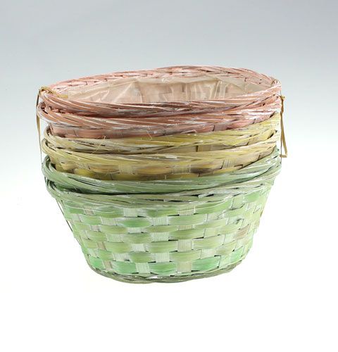 Floristik24 Haketusalusta, pyöreä, monivärinen, 6 kpl, Ø 25cm