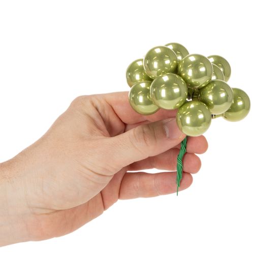 Miniatyyrijoulupalloja langasta, värikkäitä peilimarjoja, 25 mm, 140 palaa | Floristik24.fi