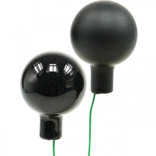 kohteita Mini joulupallot metallilangalla musta lasi Ø25mm 140 kpl