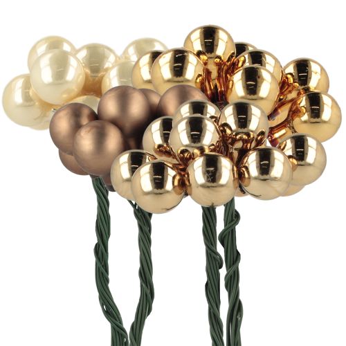 kohteita Peilimarjat Ø1,5cm ruskeankultaiset 140 kpl