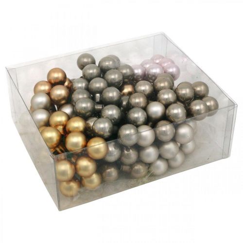 Floristik24 Mini joulupallo metallilasi peili marjat Ø20mm 140kpl