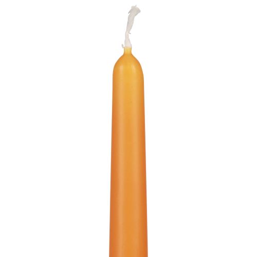 kohteita Kapenevat kynttilät, tikkukynttilät, Wenzel-kynttilät, oranssi, 250/23 mm, 12 kpl