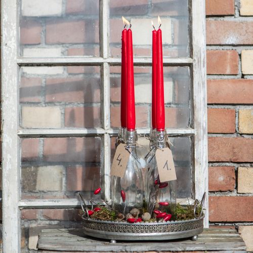 Kapenevat kynttilät 250/23 rubiini (12 kpl) | Floristik24.fi