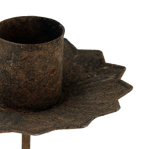 kohteita Kartiomainen kynttilänjalka kiinnitettäväksi Ø7cm ruoste 4kpl