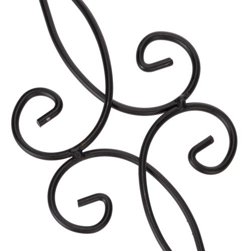 kohteita Puutarhakeppi koristeellisella muotoilulla, koristeellisella muodolla ja tyylikkäällä metallipallolla, 90 cm, 2 kpl