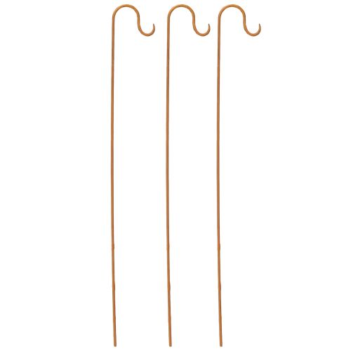 Floristik24 Vapa koukulla Ruostekoriste Puutarha Metallikoristeet H80cm 3kpl