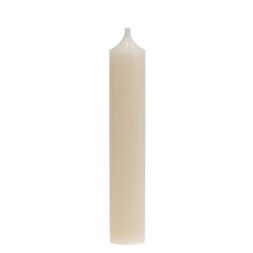 Kartiokynttilä valkoinen kermanvärinen kynttilän koriste 120mm / Ø21mm 6kpl